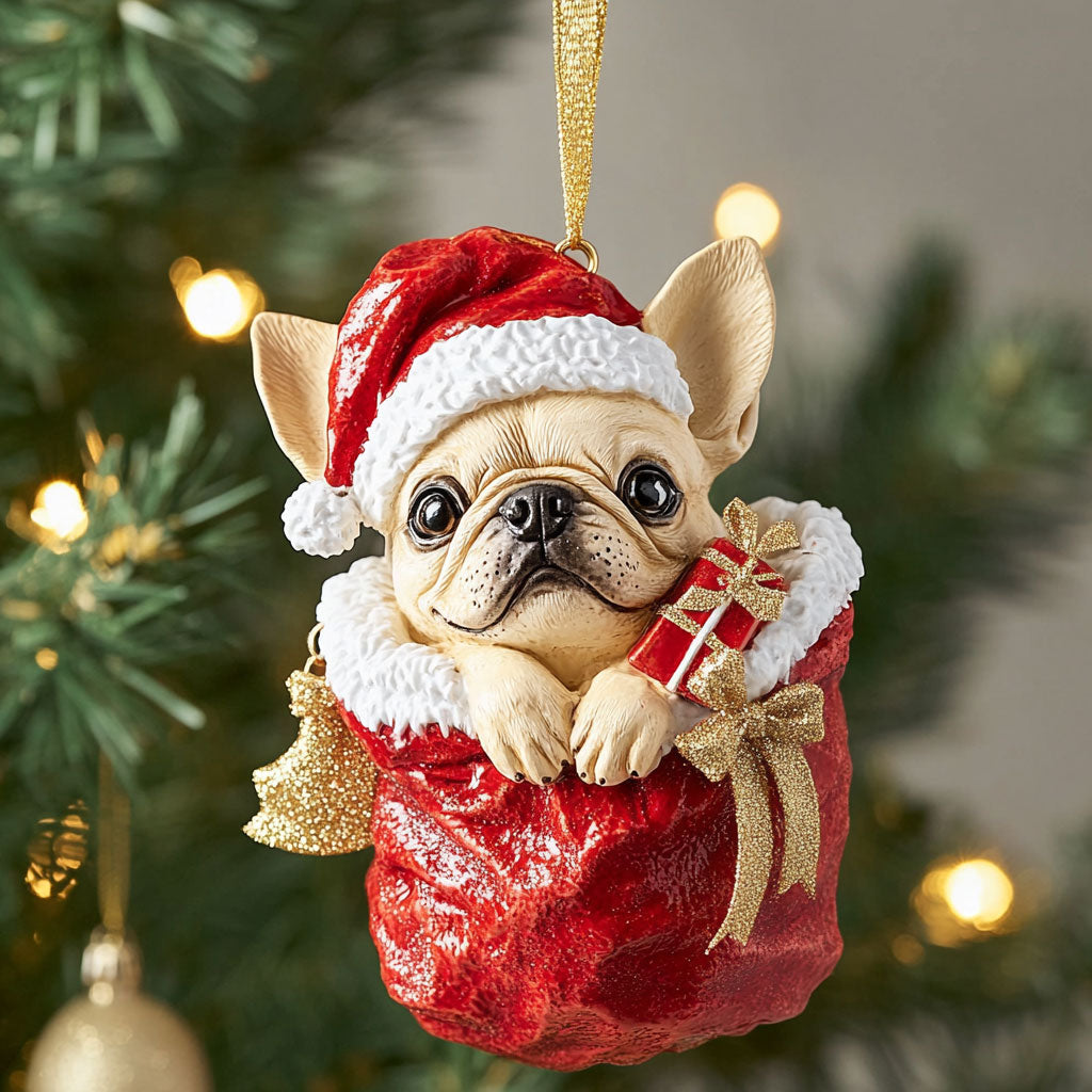 Puppy Claus CP1510018CL Christmas Ornament