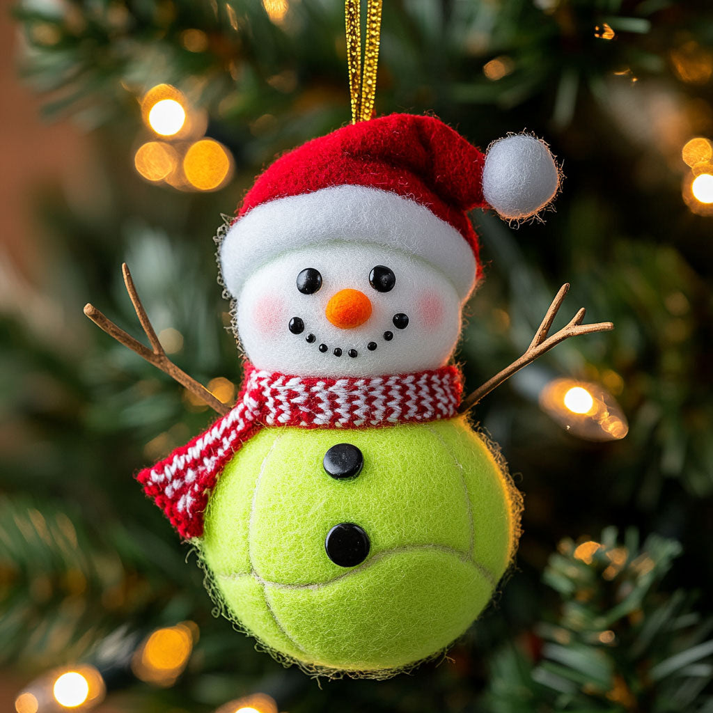 Tennis Snowman CW2311051CL Christmas Ornament