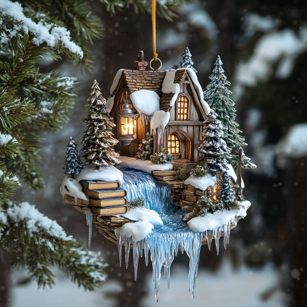 Silent Book Winter WN0412051CL Christmas Ornament