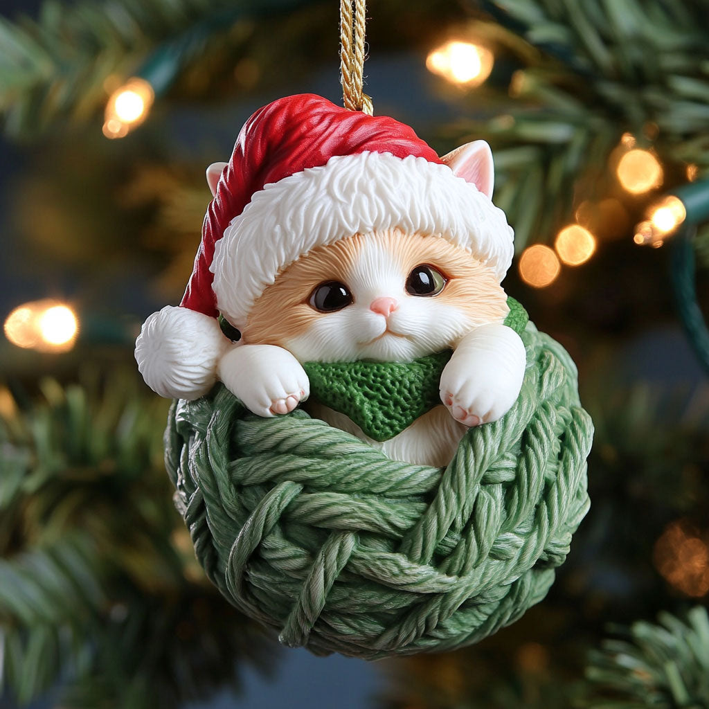 Cozy Kitten CP0612022CL Christmas Ornament