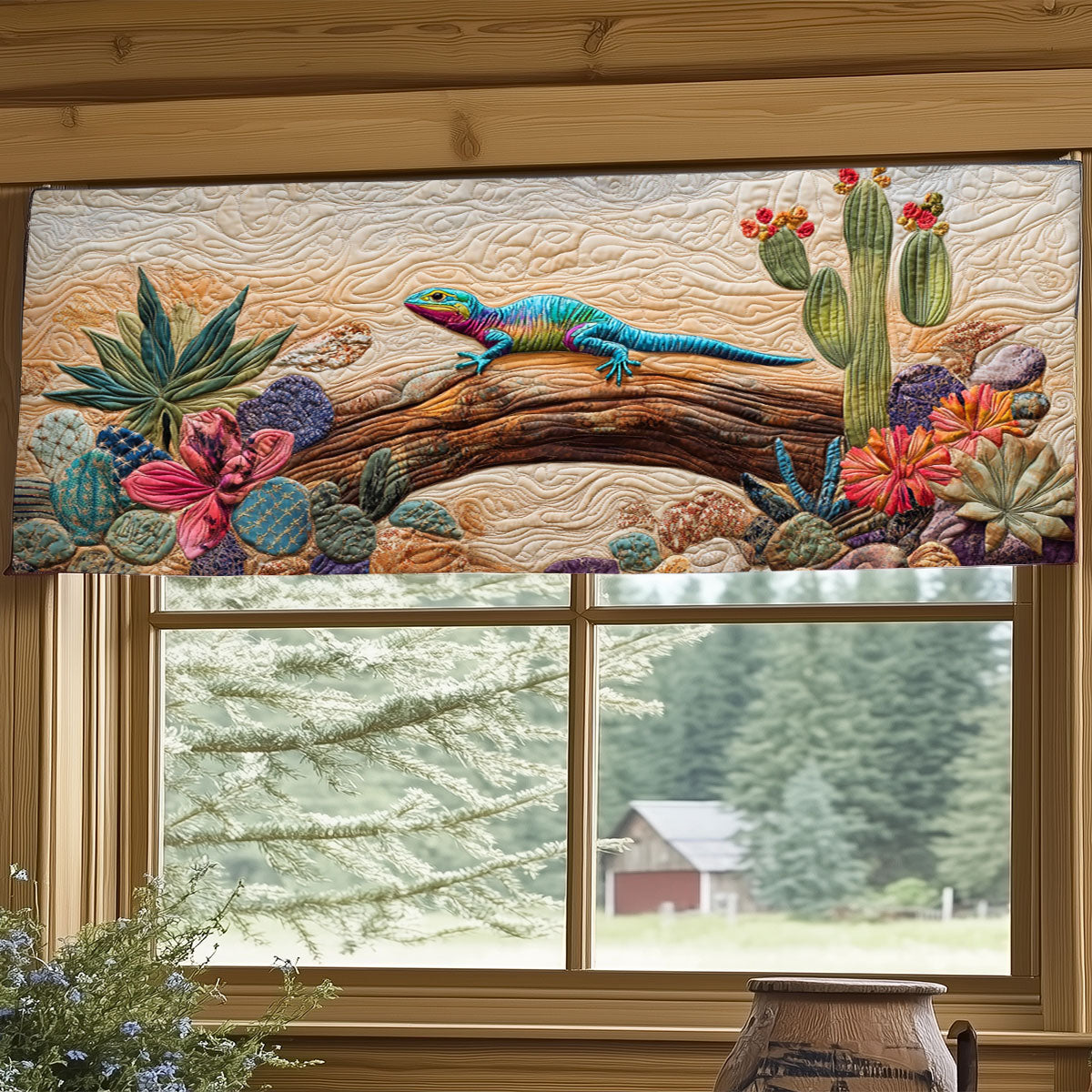 Colorful Lizard WJ1405019CL Quilted Valance