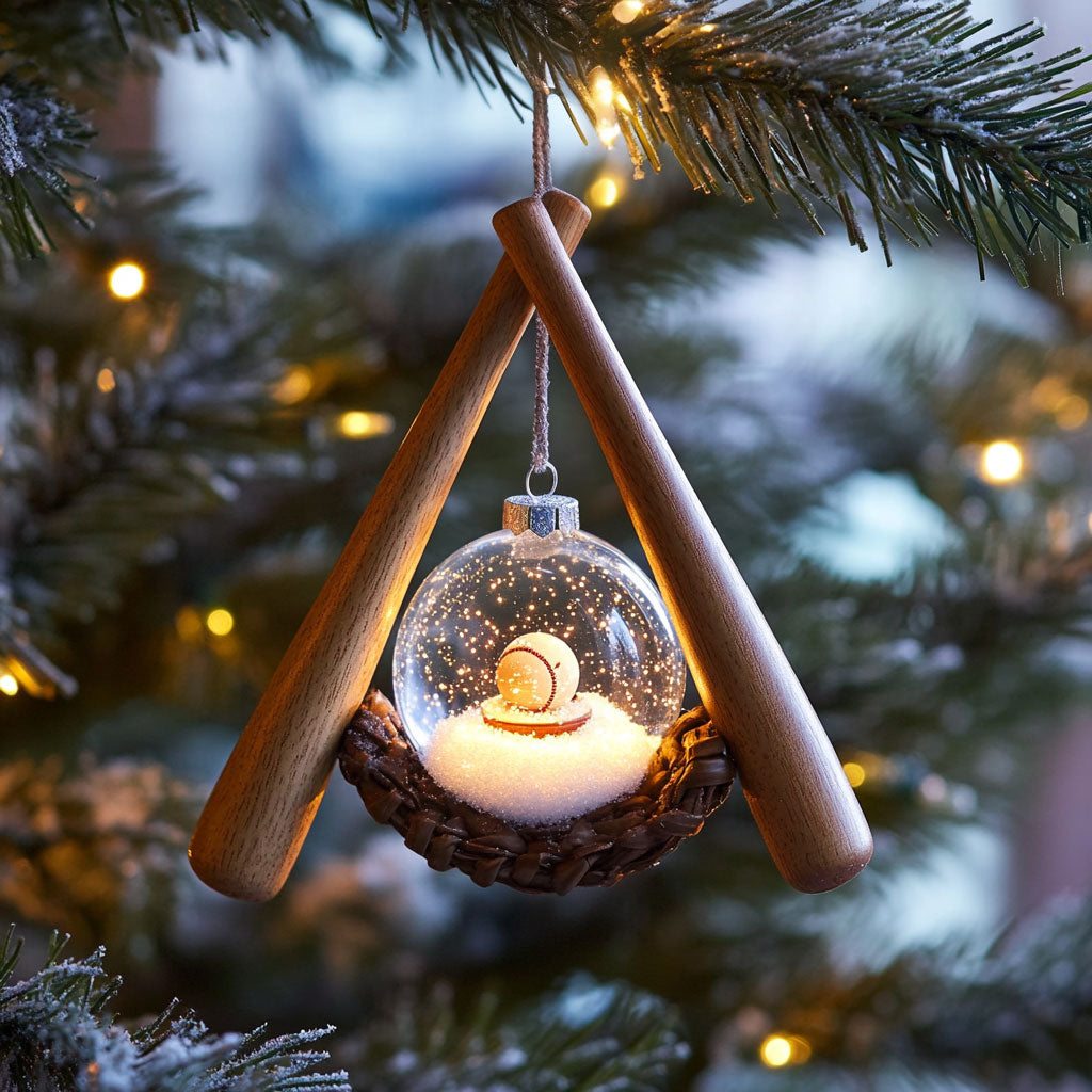 Baseball Christmas Day WJ2611057CL Christmas Ornament
