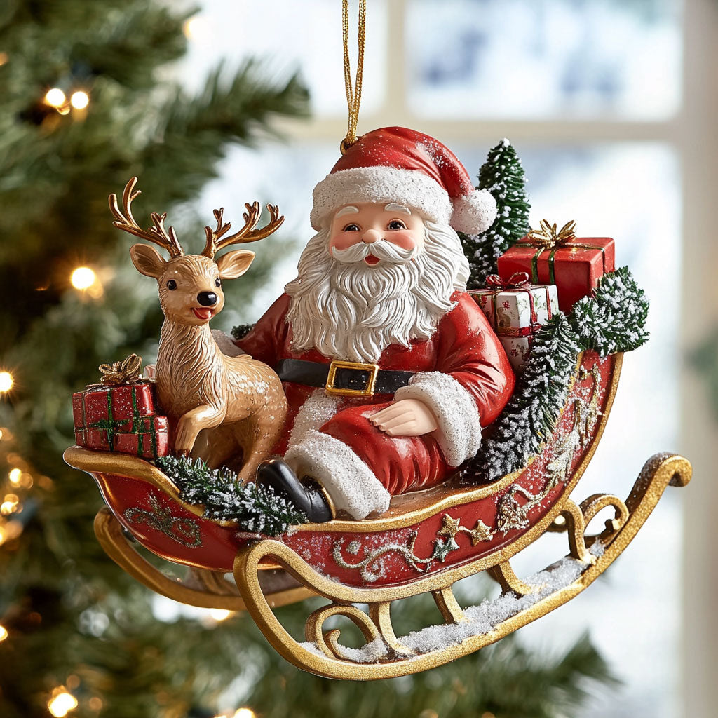 Santa Ride CP1810097CL Christmas Ornament