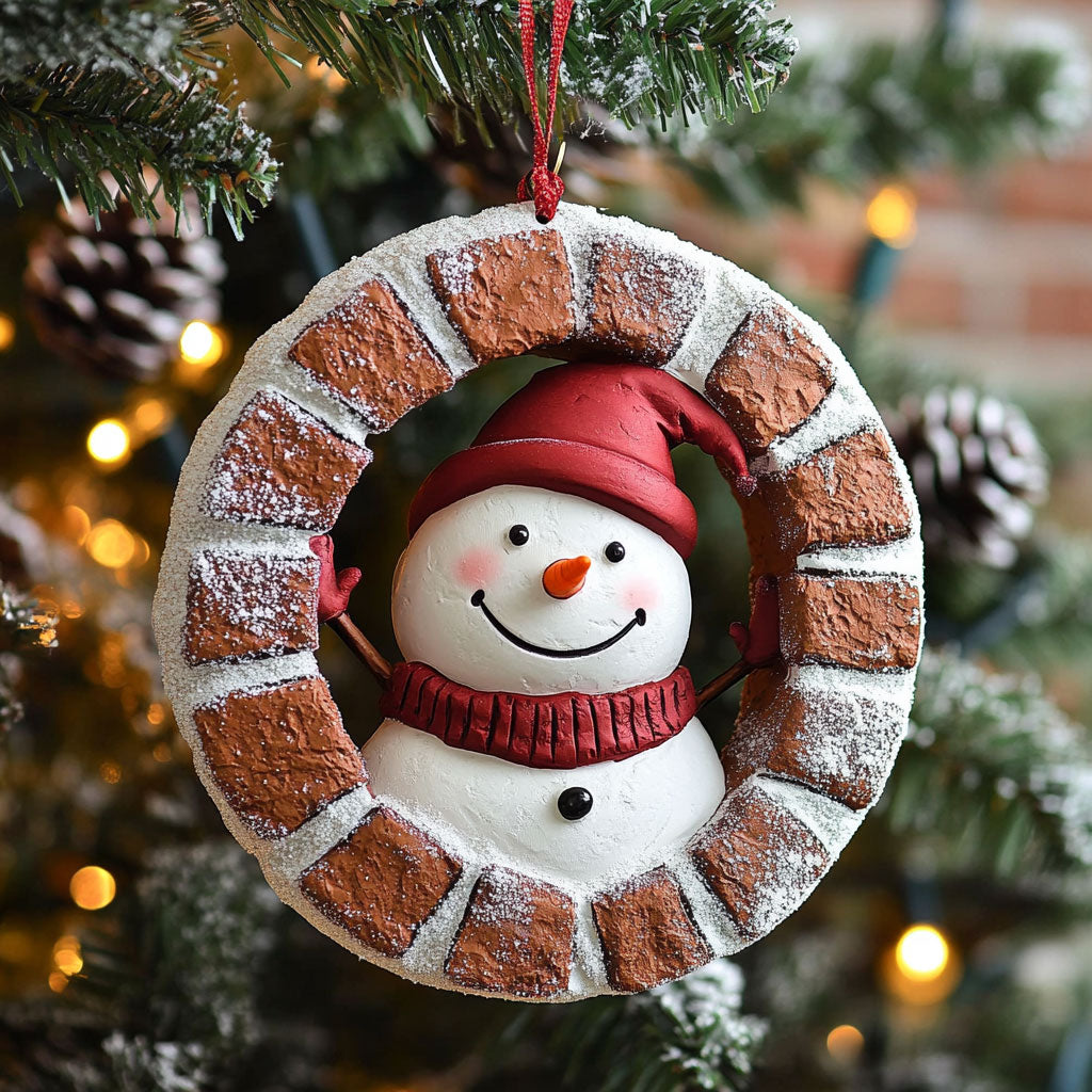 Cozy Snowman Light WN1510025CL Christmas Ornament