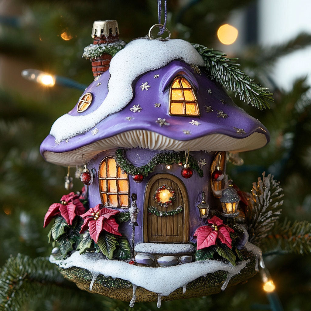 Holiday Home Mushroom WN2310031CL Christmas Ornament