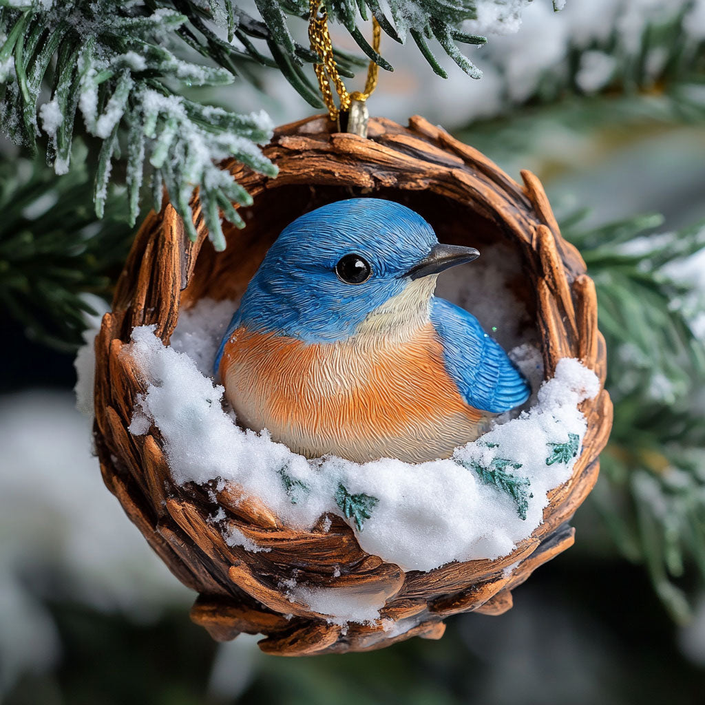 Bluebird Pinecones WJ0312318CL Christmas Ornament