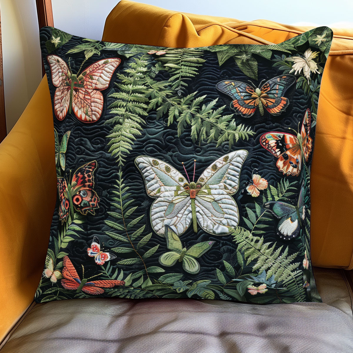Butterfly Forest WJ1301069CL Quilt Pillow Case