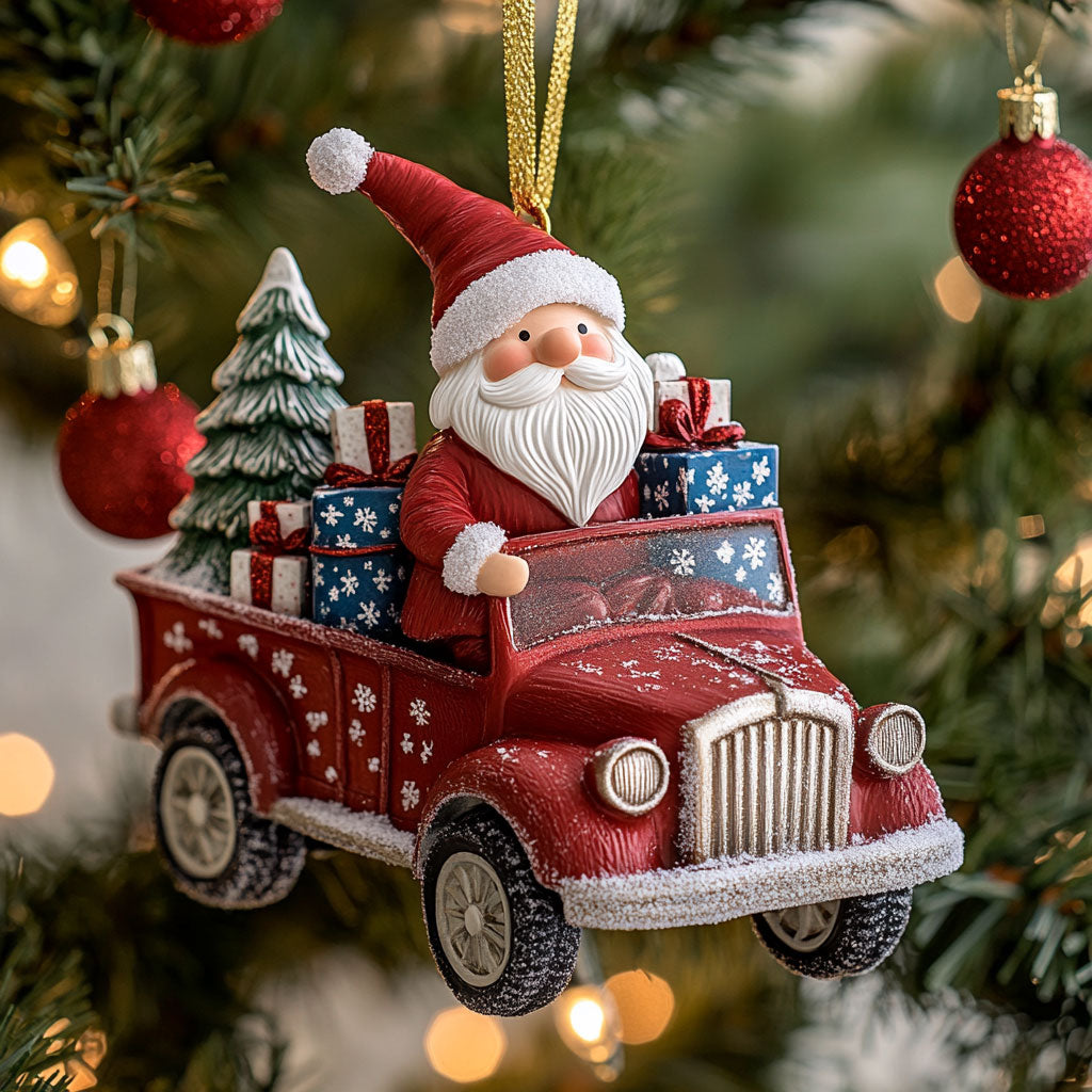 Gnome Truck CW2710019CL Christmas Ornament