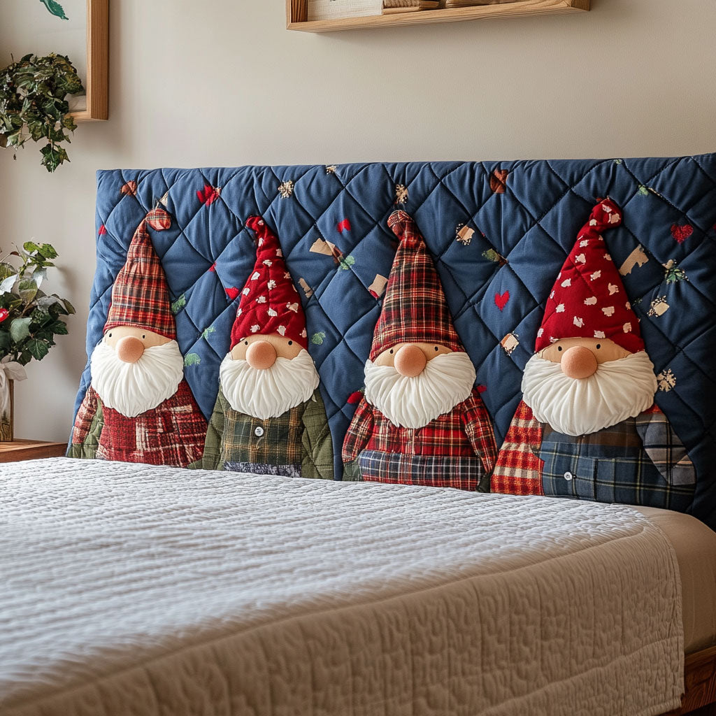 Storybook Gnomes CP0901057CL Quilted Headboard Slipcover