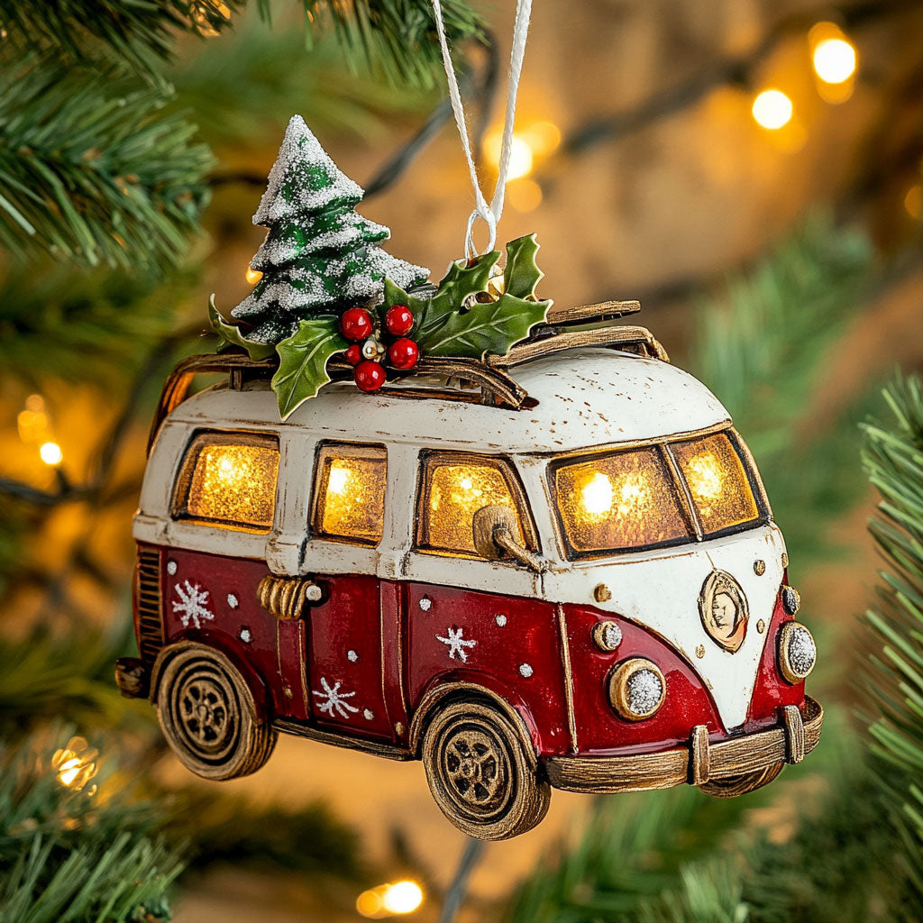 Christmas Glow Camper Van WN0411009CL Christmas Ornament