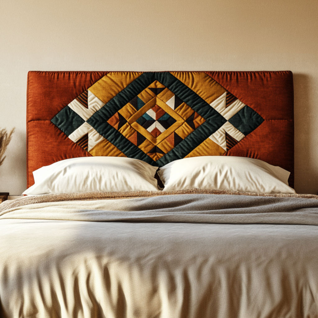 Tribal Pattern KL0901029CL Quilted Headboard Slipcover