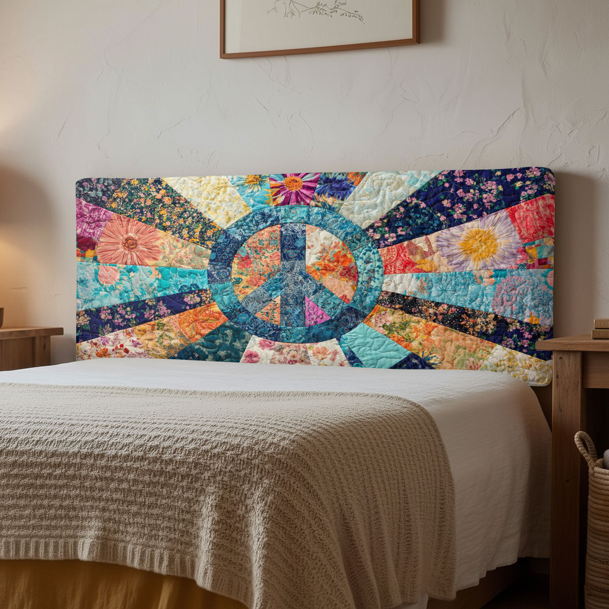 Garden of Peace Blossom CW1212018CL Quilted Headboard Slipcover