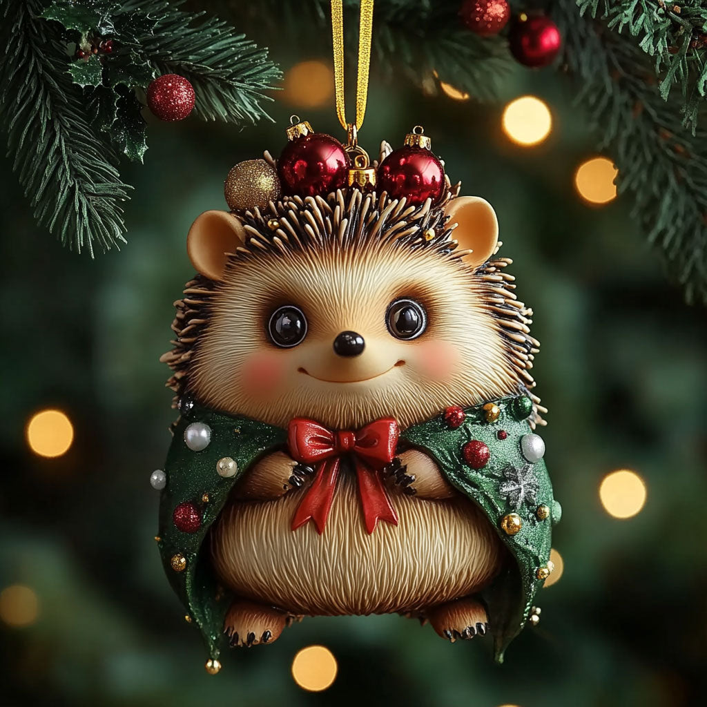 Hedgehog Frosty Cutie WN0912014CL Christmas Ornament