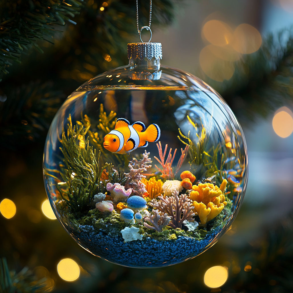 Clownfish Water Garden WN2911012CL Christmas Ornament