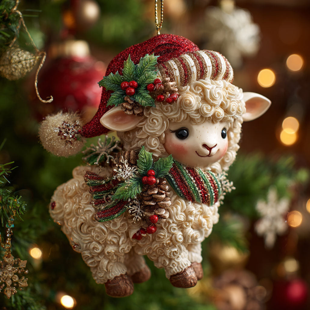 Christmas Sheep CW0112012CL Christmas Ornament