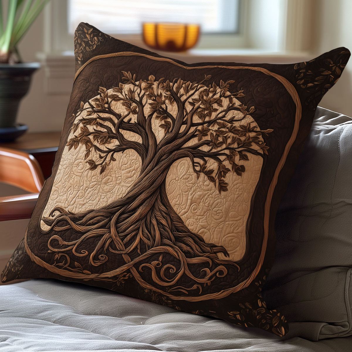 Sacred Flow Tree Of Life WN2006063CL Quilt Pillow Case