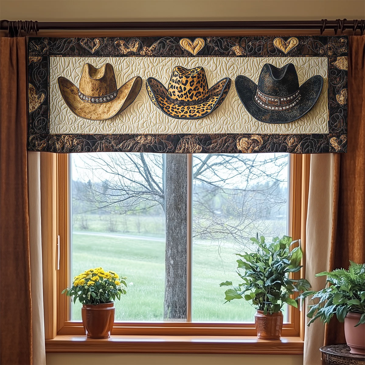 Winter Cowboy Hat WN1505053CL Quilted Valance