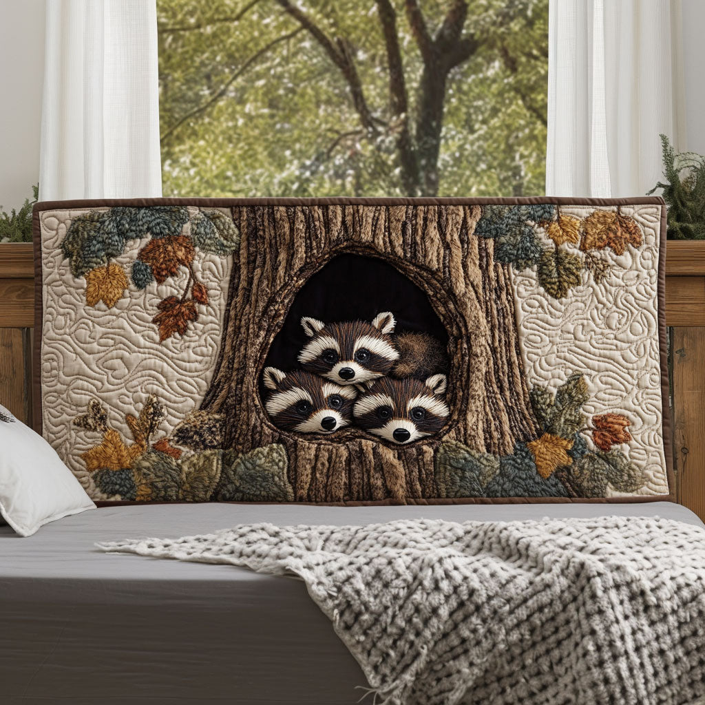 Raccoon Nest KL0601018CL Quilted Headboard Slipcover