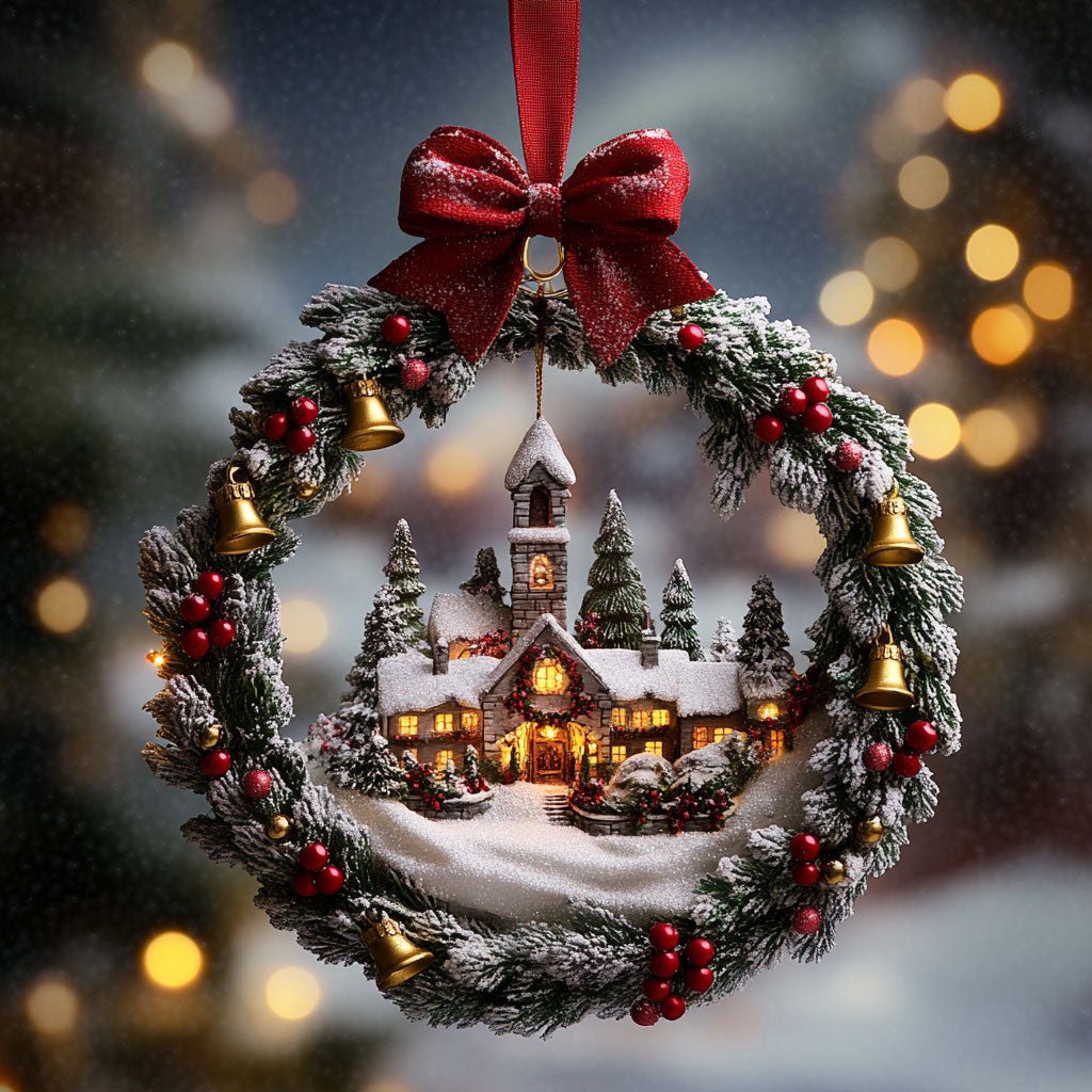 Wreath Winter Glow WN2611038CL Christmas Ornament
