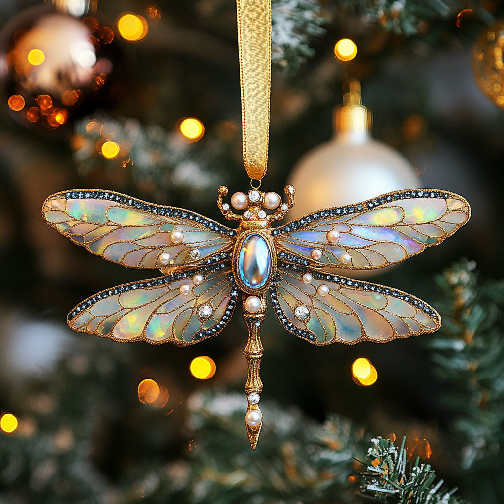 Dragonfly Luxe Shimmer WN0812033CL Christmas Ornament