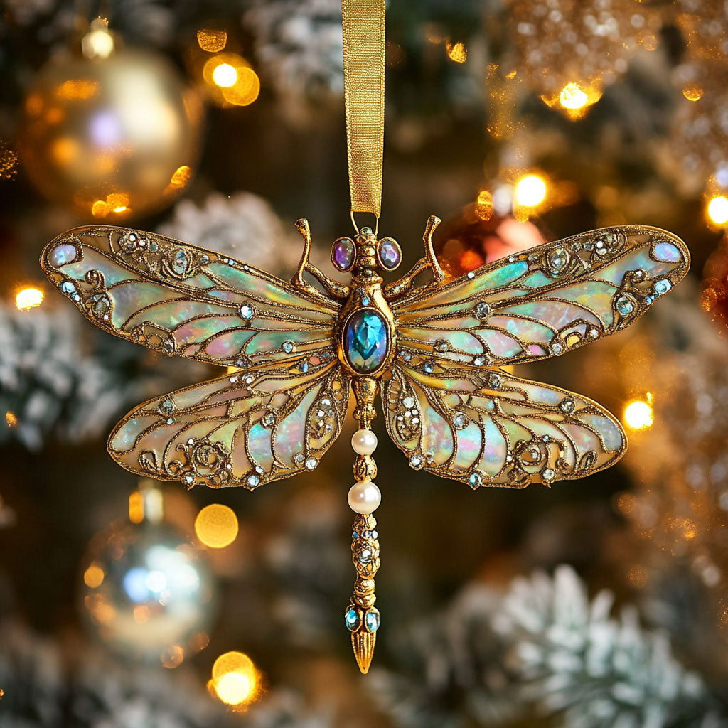 Dragonfly Jewel Dance WN0812032CL Christmas Ornament