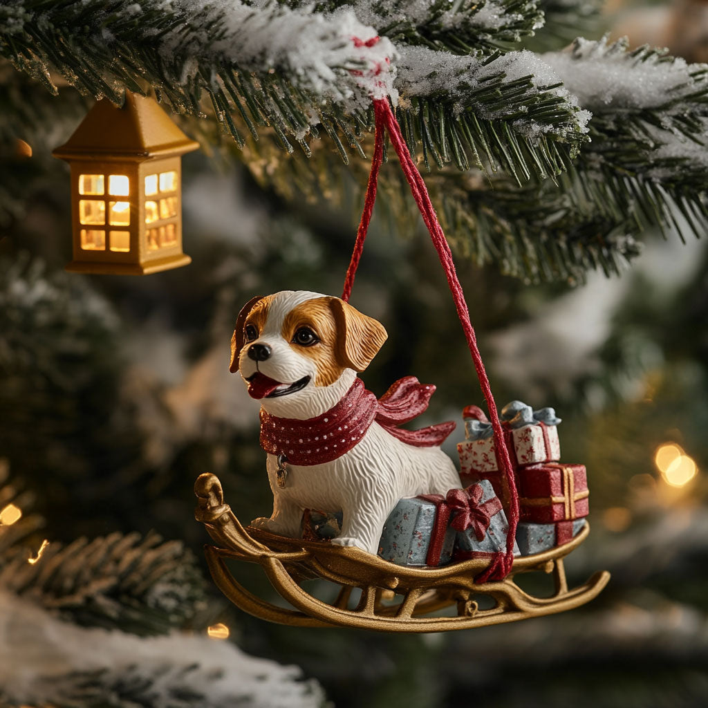 Christmas Gift Pup WJ2511019CL Christmas Ornament
