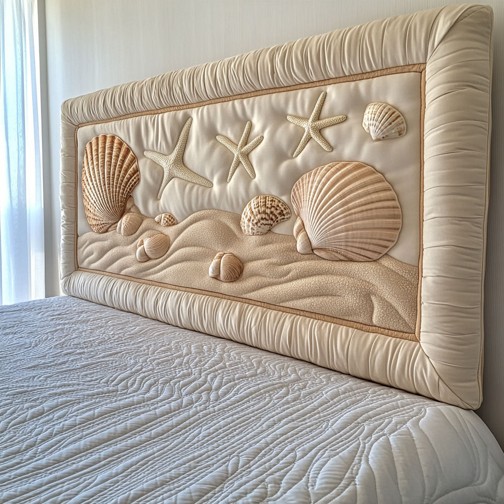 Coastal Drift WJ0601006CL Quilted Headboard Slipcover
