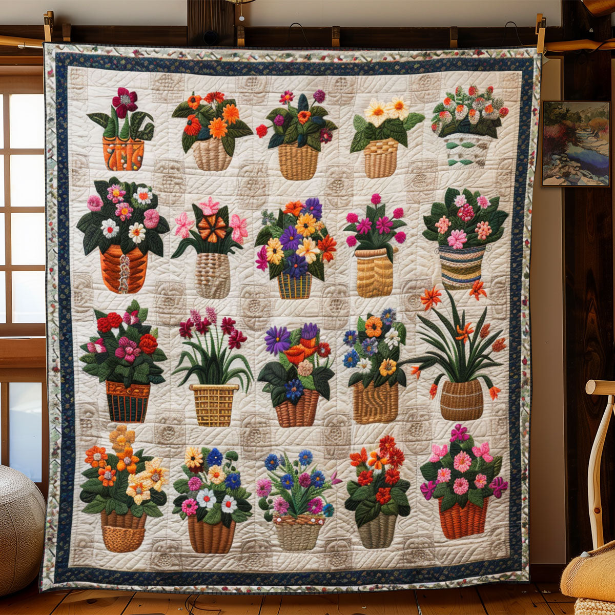 Cottage Flower WJ0901029CL Quilt