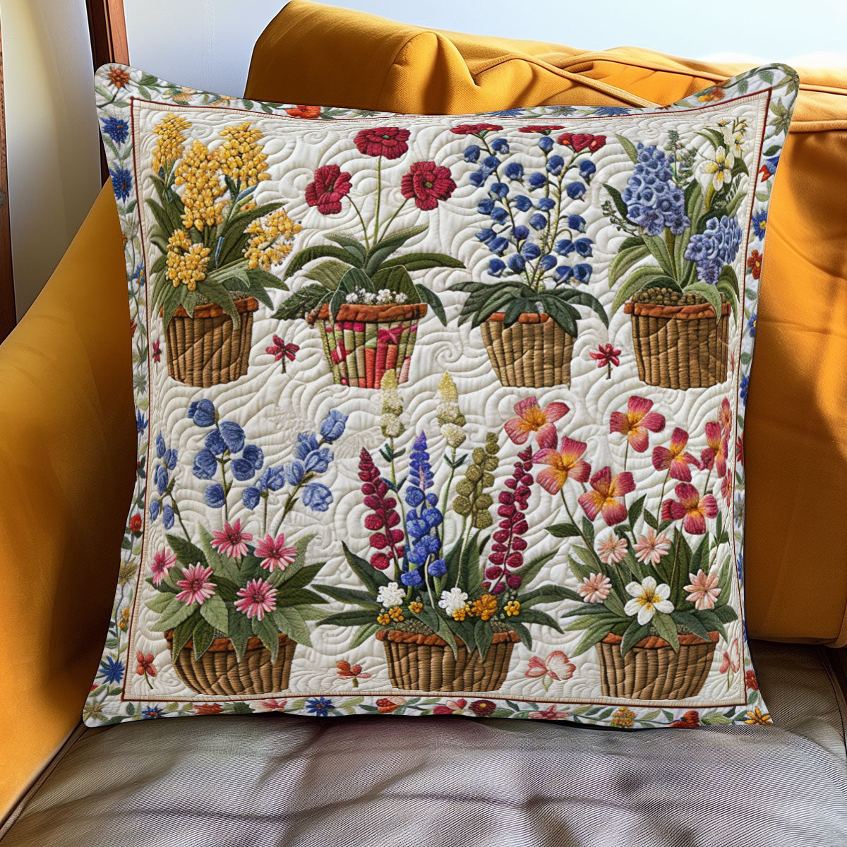 Cozy Flower WJ0901096CL Quilt Pillow Case