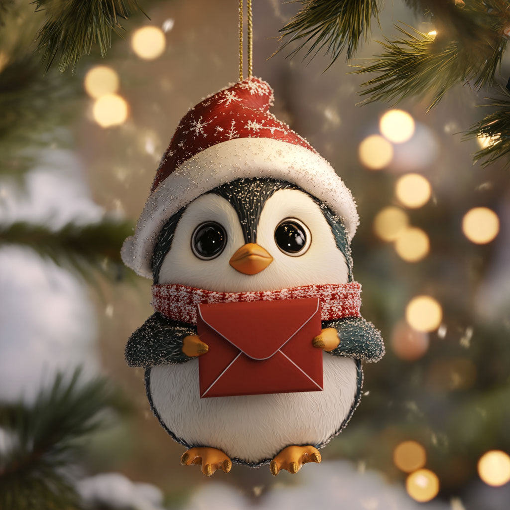 Penguin Frost Mail WN1112060CL Christmas Ornament