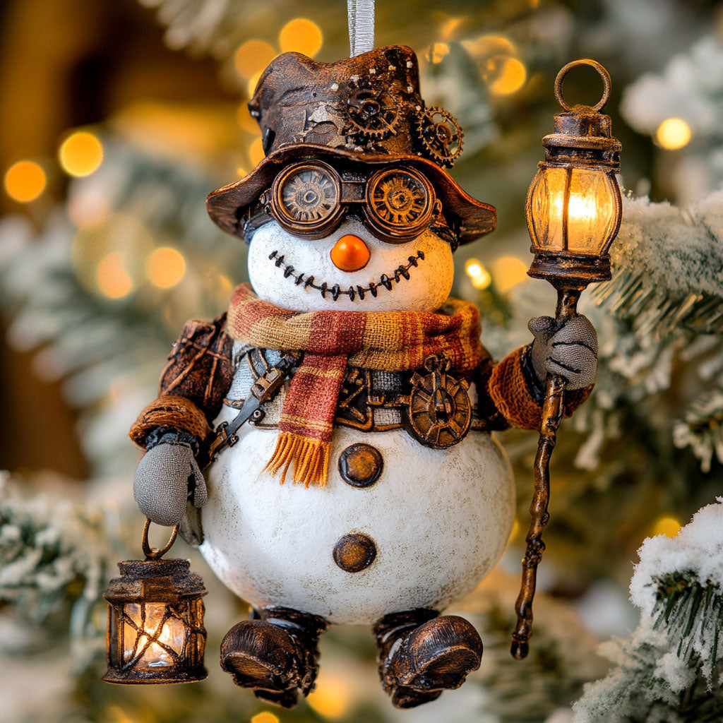 Snowman Winter Mechanic WN0812120CL Christmas Ornament