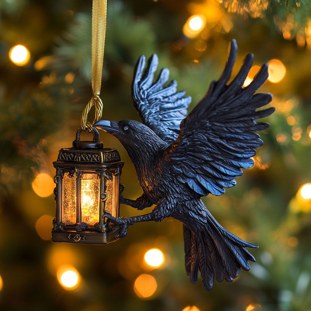 Crow Watcher CP2711024CL Christmas Ornament