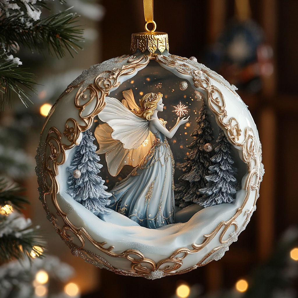 Icy Fairy Glow CW1610029CL Christmas Ornament