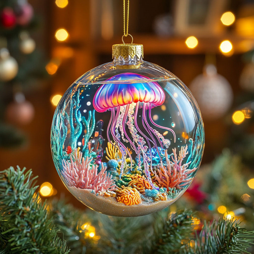 Coral Jellyfish CW2511007CL Christmas Ornament