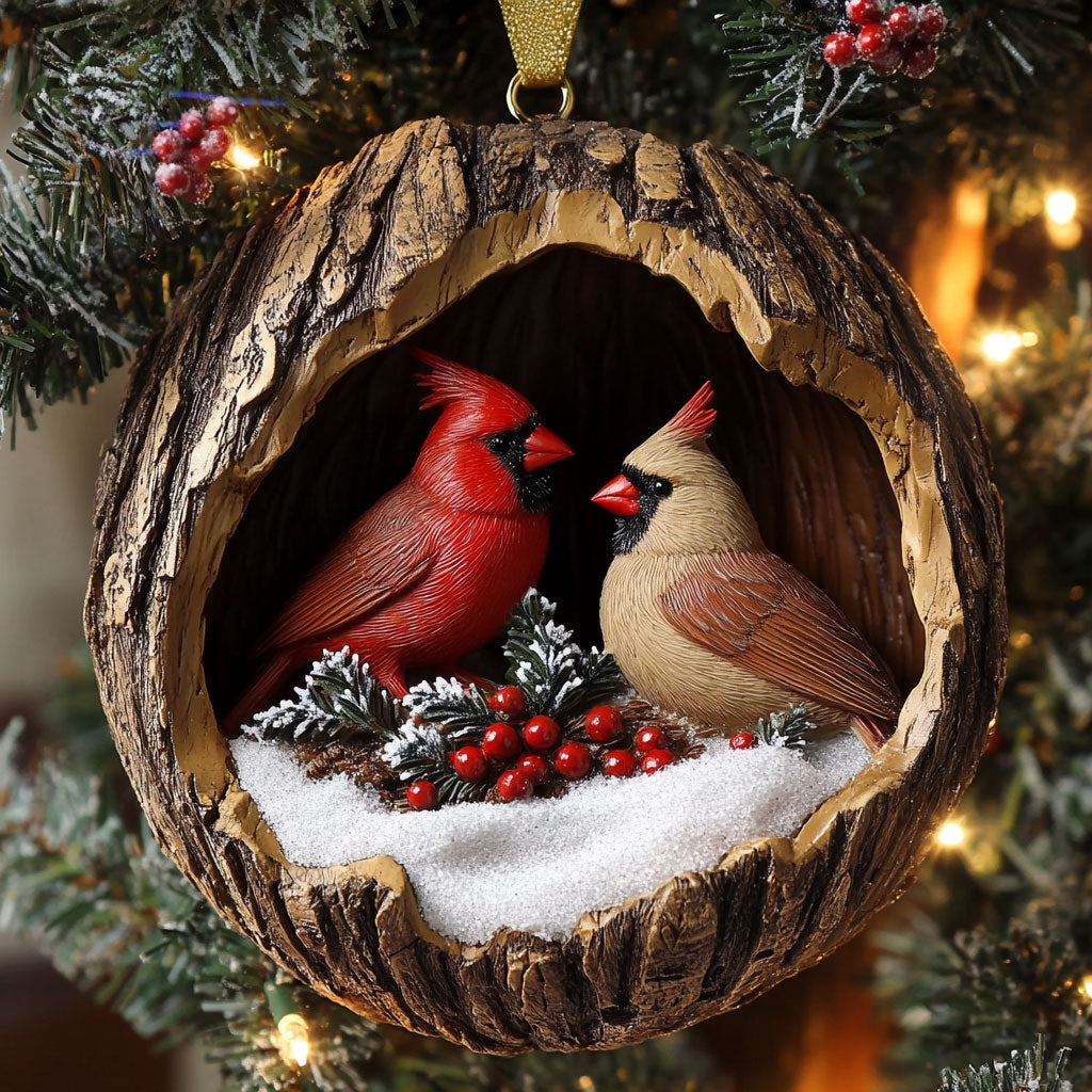 Cardinal Couple CW2010006CL Christmas Ornament