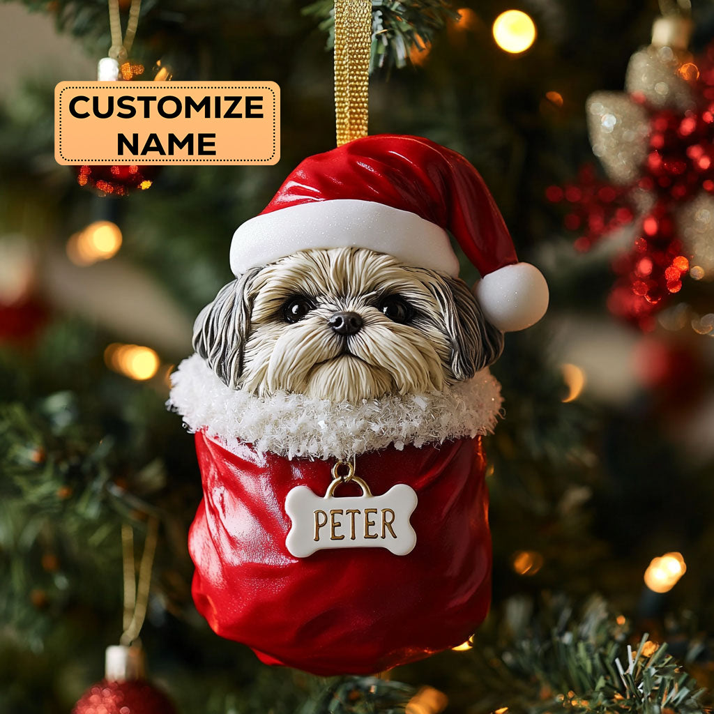 Shih Tzu Gift CW0412040CL Personalized Christmas Ornament