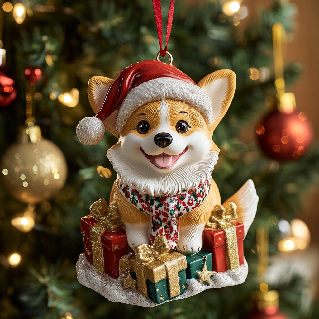 Corgi Smile CW1410034CL Christmas Ornament