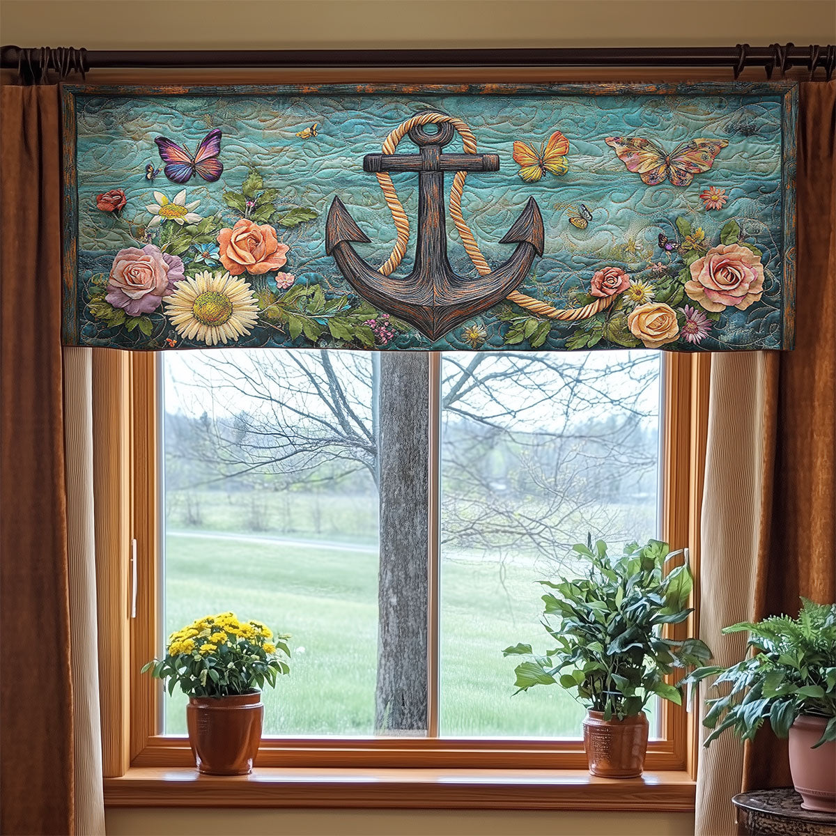 Anchor Dreams WN0407005CL Quilted Valance