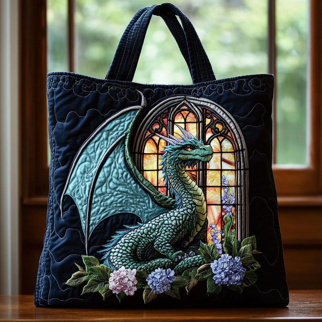 Enchanted Dragon CW1301012CL Quilted Tote Bag
