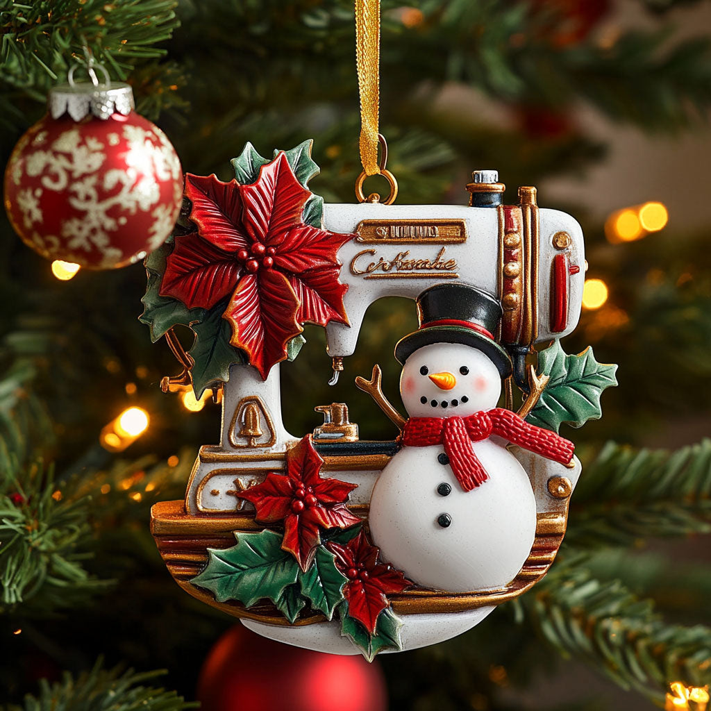 Snowy Sewing Machine WN2010065CL Christmas Ornament