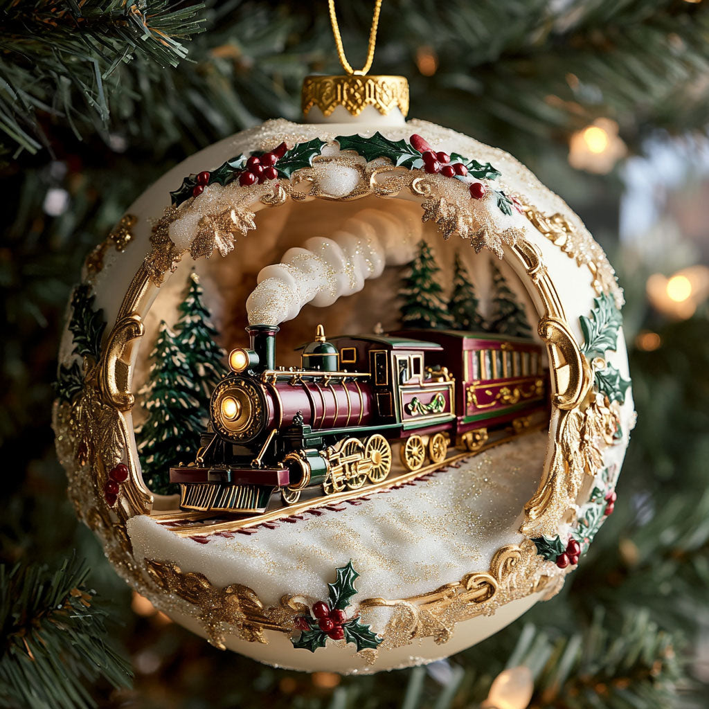 Train Dream CW2710036CL Christmas Ornament