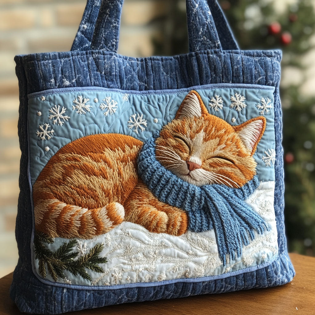 Snow Whiskers CP3010007CL Quilted Tote Bag