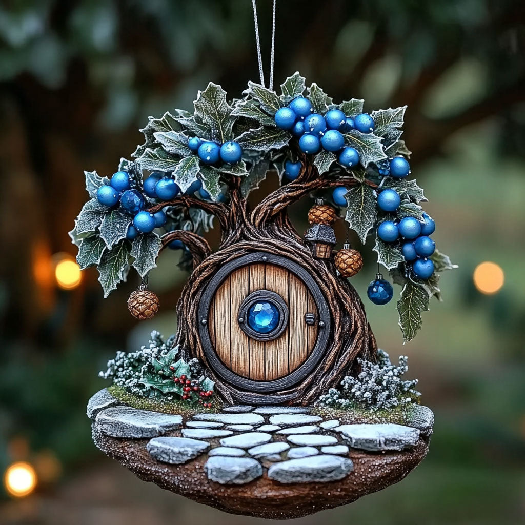 Tree House Hidden Cottage WN0412068CL Christmas Ornament