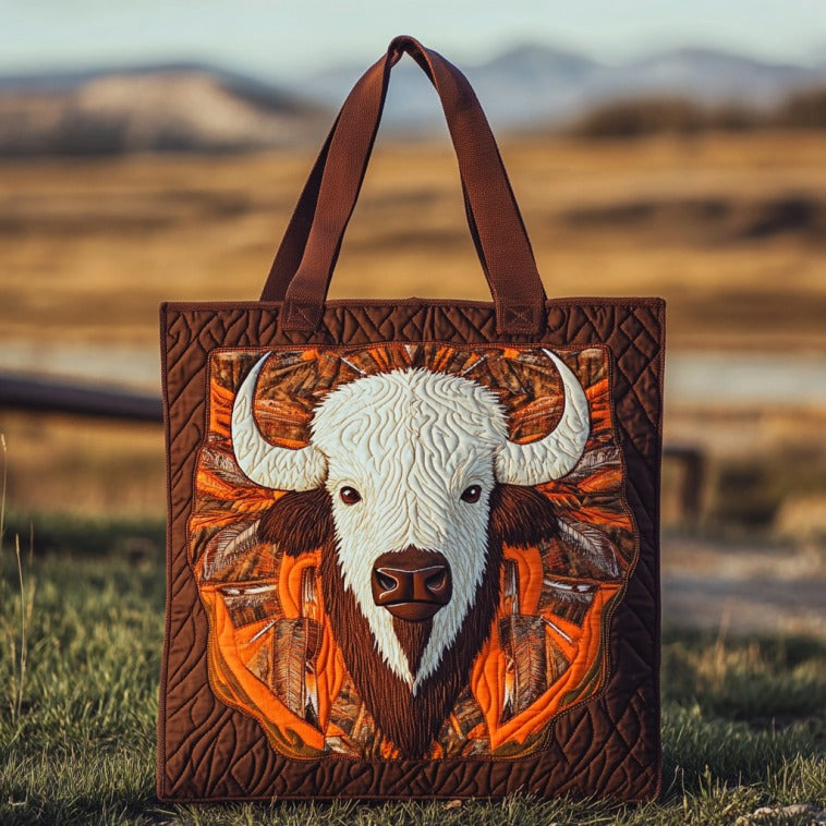 Mystic Bison XR2110008CL Quilted Tote Bag