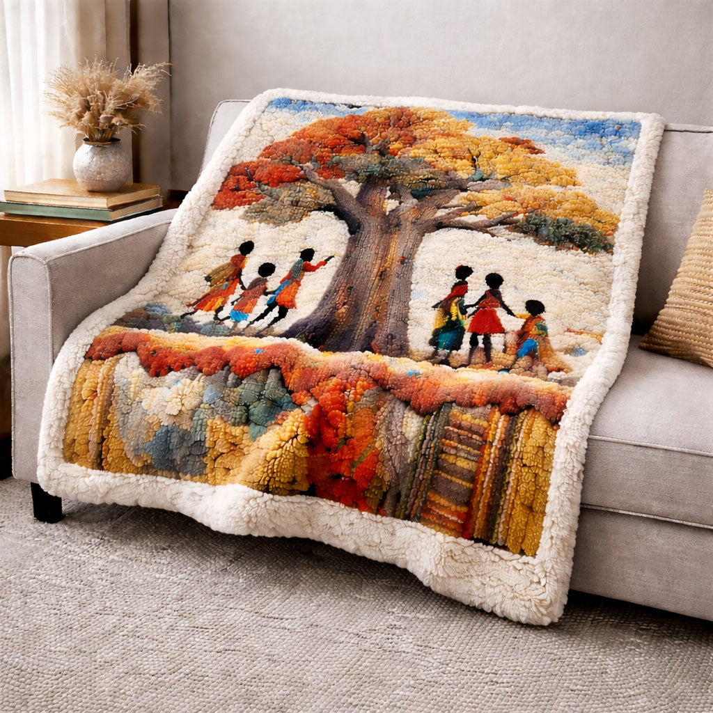 Family Roots KL3101005CL Faux Fur Throw Blanket