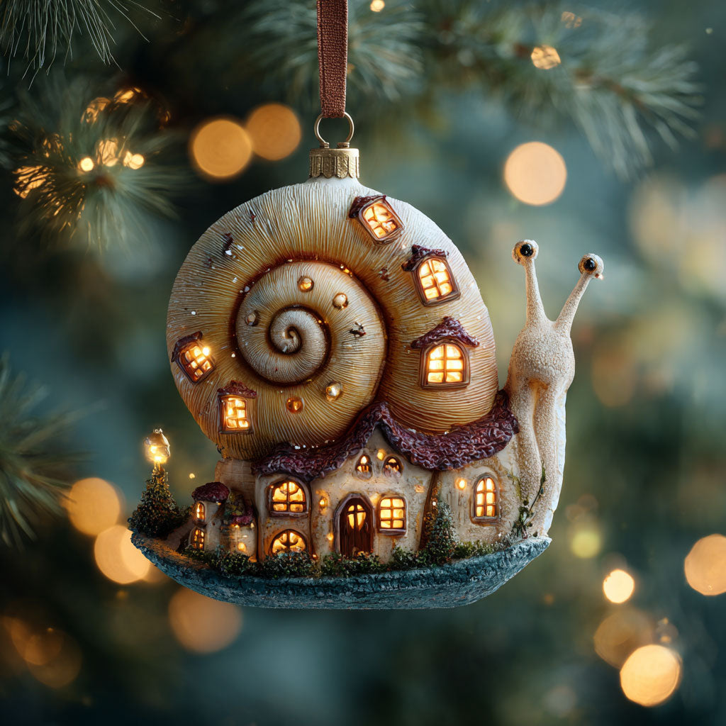 Snail Winter Lights WN0912072CL Christmas Ornament