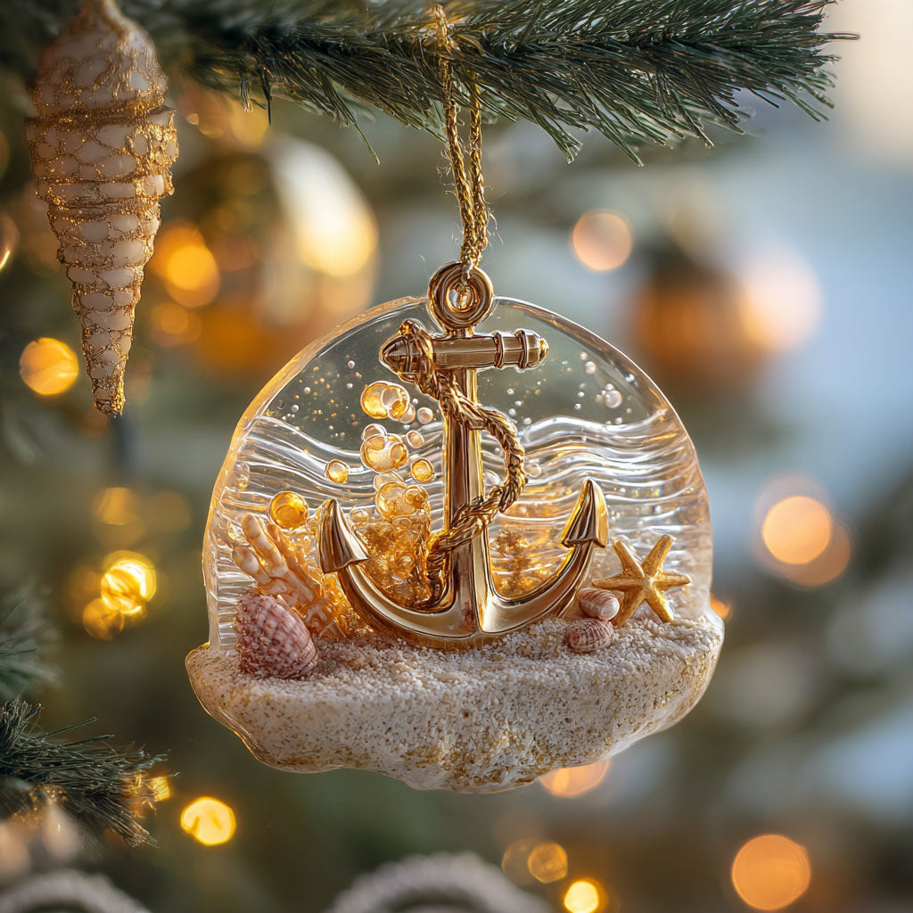 Ocean Anchor CP0412001CL Christmas Ornament