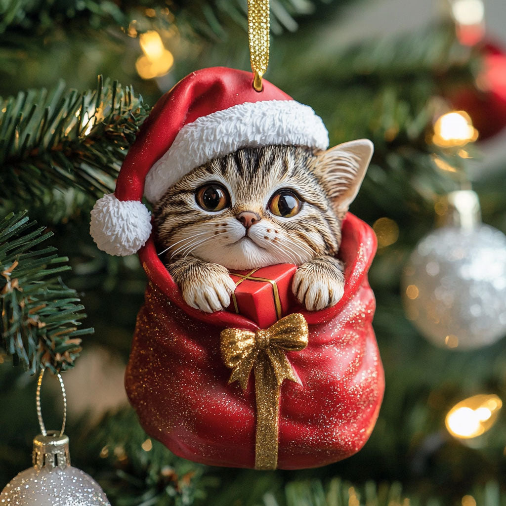 Cozy Kitten CP2711044CL Christmas Ornament