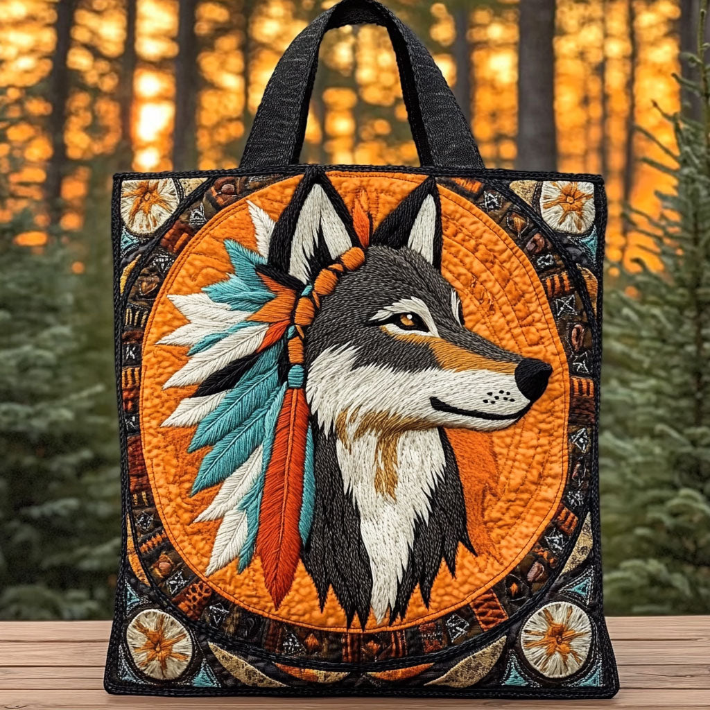 Autumn Wolf WN2910002CL Quilted Tote Bag