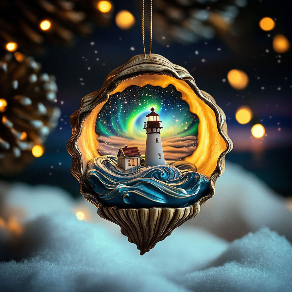 Lighthouse Festive Light WN0912024CL Christmas Ornament